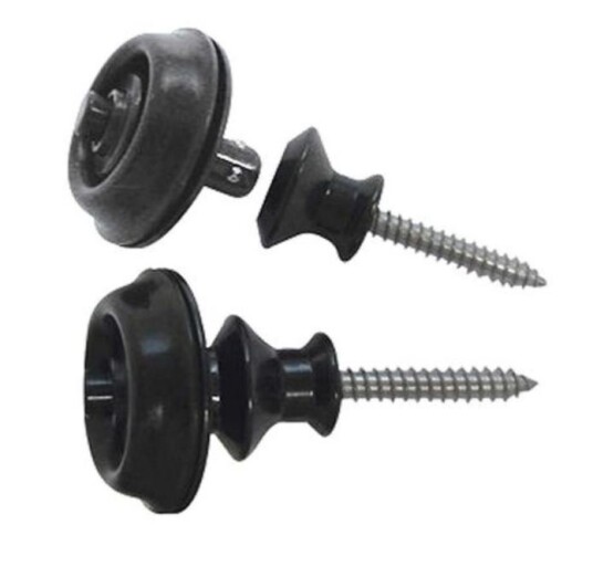 Dunlop SLS1033BK StrapLok Set Dual Black