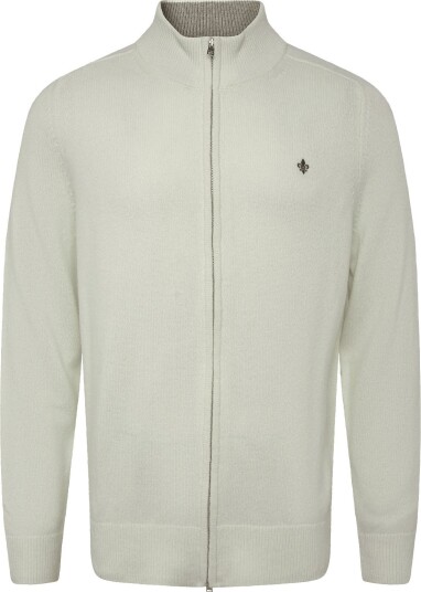Morris Hertford Zip Cardigan OFF WHITE M