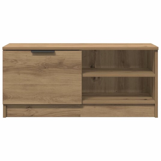 TV-benk artisan eik 80x35x36,5 cm konstruert tre 8721158441959
