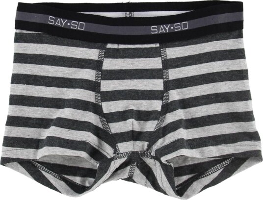 Say So Boxershorts   Grå Stripet   Say So   10 år 140   Boxershorts