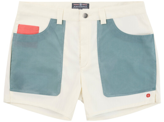 Amundsen Sports 5incher Field Shorts Herre Offwhite-Stormy Blue L