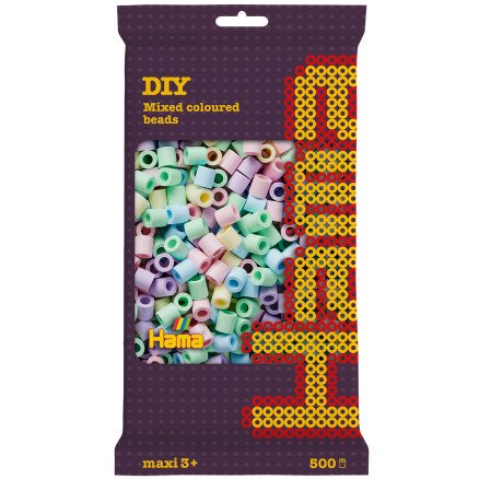 Hama Hama Maxi Perler 8474 Mix 52 500stk Hama Hama Maxi Perler 8474 Mix 52 500stk