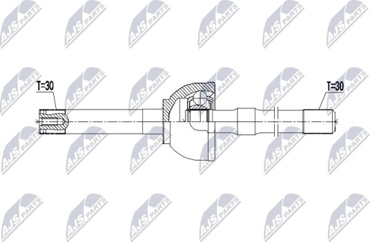 NTY NPW-TY-222 Drivaksel