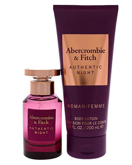 Abercrombie & Fitch Authentic Night Woman Gift Set Eau De Parfum 50 ml Abercrombie & Fitch Authentic Night Woman Gift Set Eau De Parfum 50 ml
