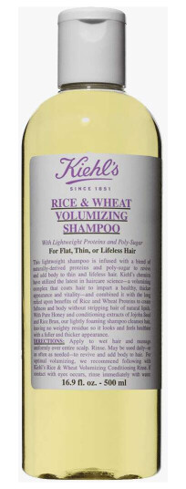 Kiehl's Rice & Wheat Volumizing Shampoo 500 ml - Volumgivende for Alle Hårtyper