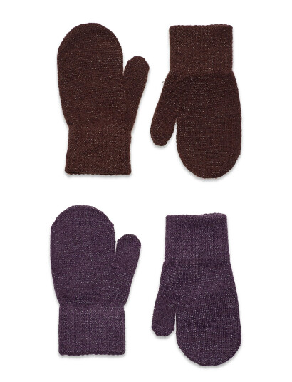 CeLaVi Magic Glitter Mittens 2 Pack   Brown   80 92