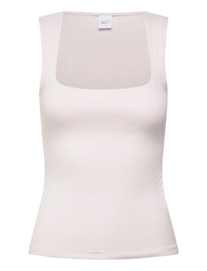 Gina Tricot Square Neck Tank Top Beige S