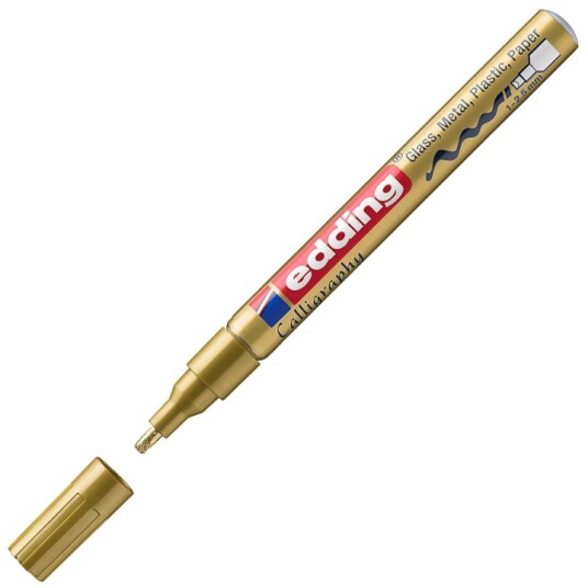 Edding 753 Gloss Paint Marker Calligraphy 053 Gold