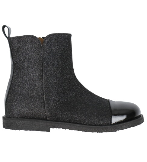 ANGULUS Booties - Flat - With Zipper - Black - 34 ANGULUS Booties - Flat - With Zipper - Black - 34