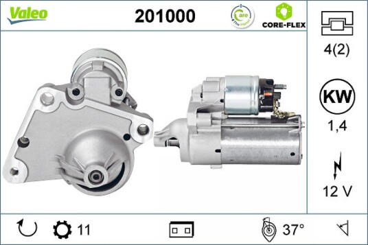 Starter VALEO 201000 Starter VALEO 201000