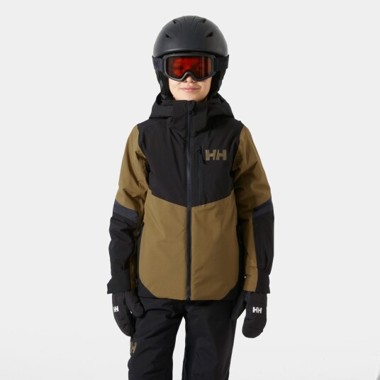Helly Hansen Elevate Skijakke Junior Brun 158
