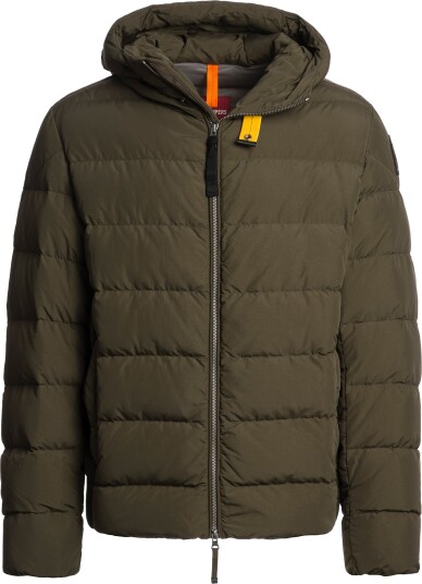 Parajumpers Men"s Cassian Hooded Down Jacket Deep Moss, S