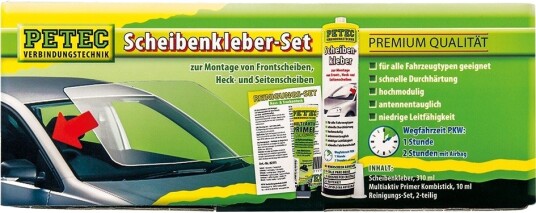 PETEC 83333 Reparasjonssett, ruteinnklebing