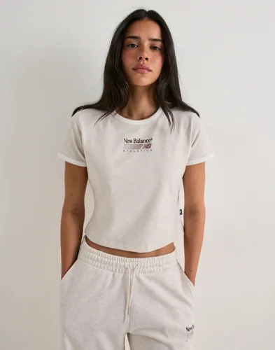 New Balance   Hvit   Trackside Ringer T shirt