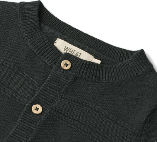 Petit Piao Genser Melange Emb Moonlight Blue Melange (74 / 9 mnd)