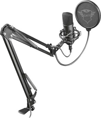 Trust GXT 252+ Emita Plus USB Bordmikrofon for Podcast og Gaming Svart Trust GXT 252+ Emita Plus USB Bordmikrofon for Podcast og Gaming Svart