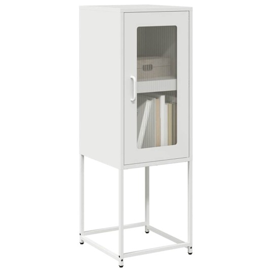 Skjenk Hvit 36x39x107 cm Kaldvalset Stål 8721158372376