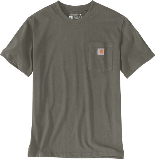 Carhartt Men"s K87 Pocket Short Sleeve T Shirt Dusty Olive XXL