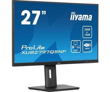 Iiyama ProLite XUB2797QSNP-B1 27" WQHD IPS Skjerm 100Hz Sort Iiyama ProLite XUB2797QSNP-B1 27" WQHD IPS Skjerm 100Hz Sort