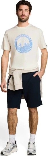 Tom Tailor Printed T Shirt   Cream   XXL