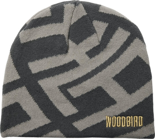 Woodbird Wbyan Jq Art Beanie Grey ONE SIZE Woodbird Wbyan Jq Art Beanie Grey ONE SIZE
