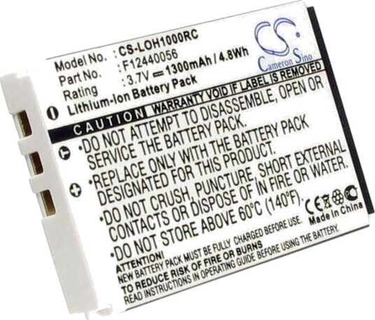 Batteri til Logitech Harmony 915 / 1000 etc. erstatningsbatteri