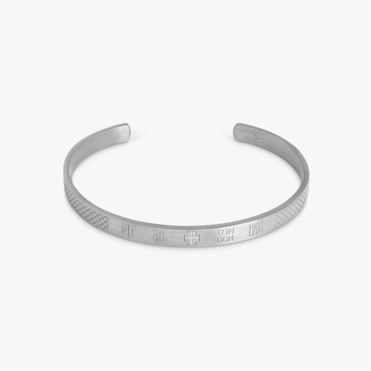 Tateossian Bangle Sterling Silver Silver Tateossian Bangle Sterling Silver Silver