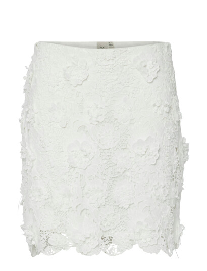 YAS Yasbluma Hw Short Skirt - Show - White - 38