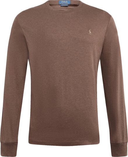 Polo Ralph Lauren Pima Polo Lsl Tsh Brown S
