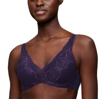Triumph BH Body Make Up Illusion Lace WP Mørkelilla B 70 Dame Triumph BH Body Make Up Illusion Lace WP Mørkelilla B 70 Dame