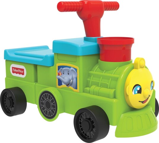 Fisher-Price Tootin Tog Gåbil Skyvehåndtak Brede Hjul Stabil
