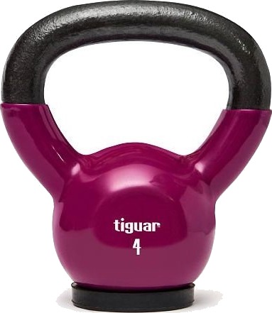 Kettlebell Tiguar Ti-Kb0004 Gummiert 4 Kg