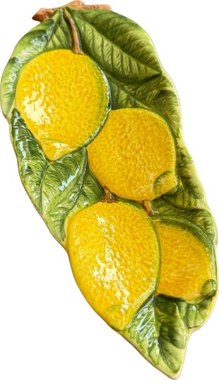 Caja Company Spoon Rest Lemons - YELLOW/GREEN/BRAUN - 26X11 cm.H2 cm
