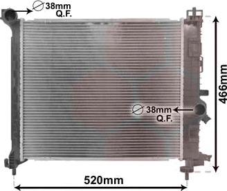 VAN WEZEL 37002561 Radiator motorkjøling