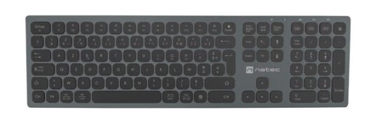 Tastatur Natec Dolphin Fr Trådløs Bluetooth + 2,4Ghz X-Saks Aluminium Slim