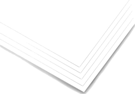Plexiglass frostet hvit 3mm 200x200mm, 5 ark