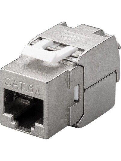 Pro RJ45 Cat 6A STP 500 MHz Slim-line Keystone-modul