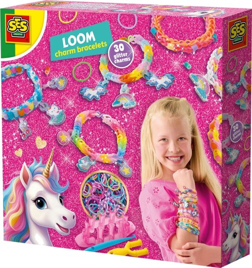 Ses Creative Loom Bracelets Unicorns Pink One Size