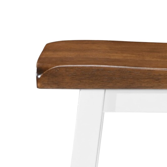 vidaXL Barstoler 2 stk heltre