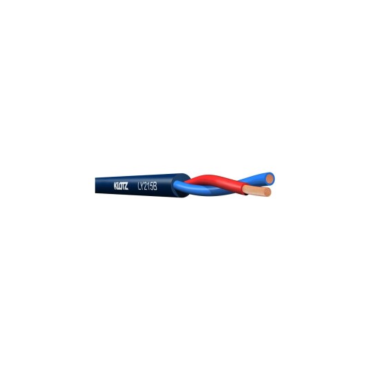 Klotz Ly215 Twinaxial Speaker Cable Blå 2x1.5 200m