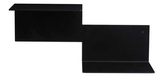 Warm Nordic Repeat hylle black noir, venstre
