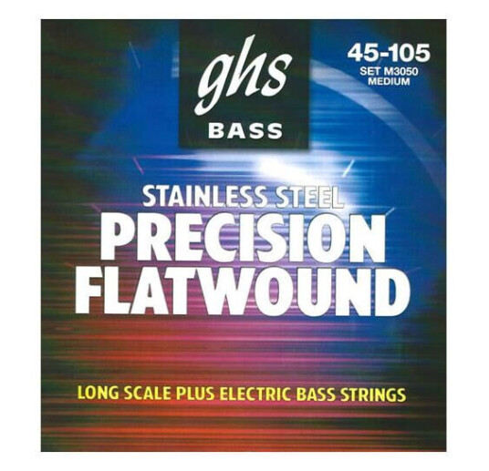 Ghs 3050 Bass 055-105 Precision Flatwound Regular