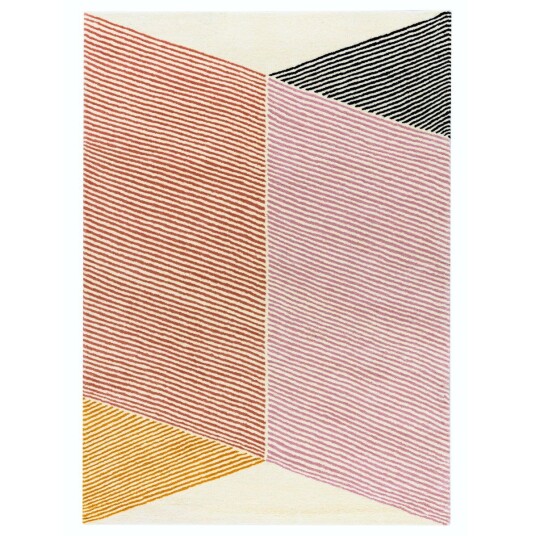 NJRD Rectangles ullteppe rosa 200x300 cm