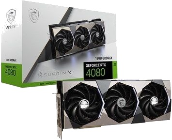 MSI GeForce RTX 4080 16GB SUPRIM X- 16GB - Grafikkort