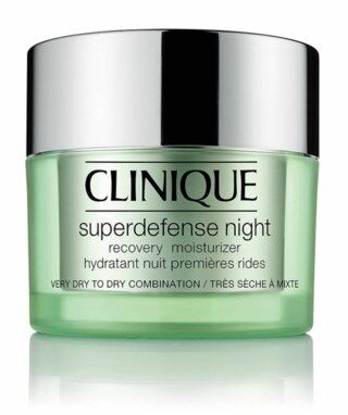 Clinique Superdefense Nattkrem 50ml for Tørr til Kombinert Hud med Anti-age Egenskaper