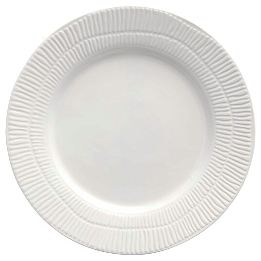 Stripes Tallerken Ø 28 cm Hvit