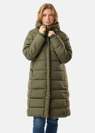 X-Trail Stockholm Coat W Dk Olive 46 Vinterjakker X-Trail Stockholm Coat W Dk Olive 46 Vinterjakker