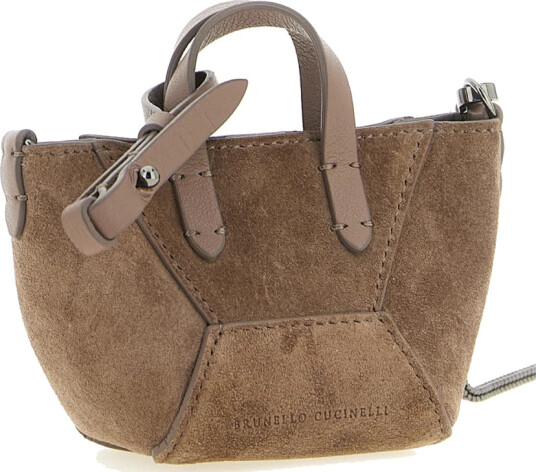 Brunello Cucinelli Dame Vesker Brun ONE SIZE, Brunello Cucinelli Dame Vesker Brun ONE SIZE,