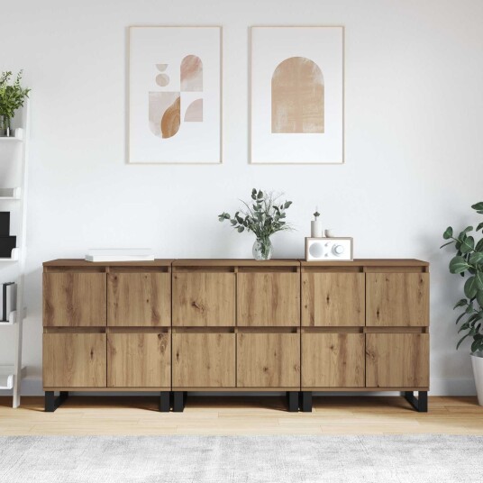 Skap 3 pcs artisan eik 180 x 35 x 70 cm Konstruert tre Skap 3 pcs artisan eik 180 x 35 x 70 cm Konstruert tre