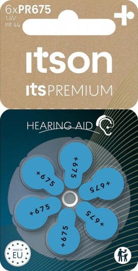 Itson Premium Høreapparatbatteri Pr675it/6Rm PR675(44)IT/6RM Itson Premium Høreapparatbatteri Pr675it/6Rm PR675(44)IT/6RM